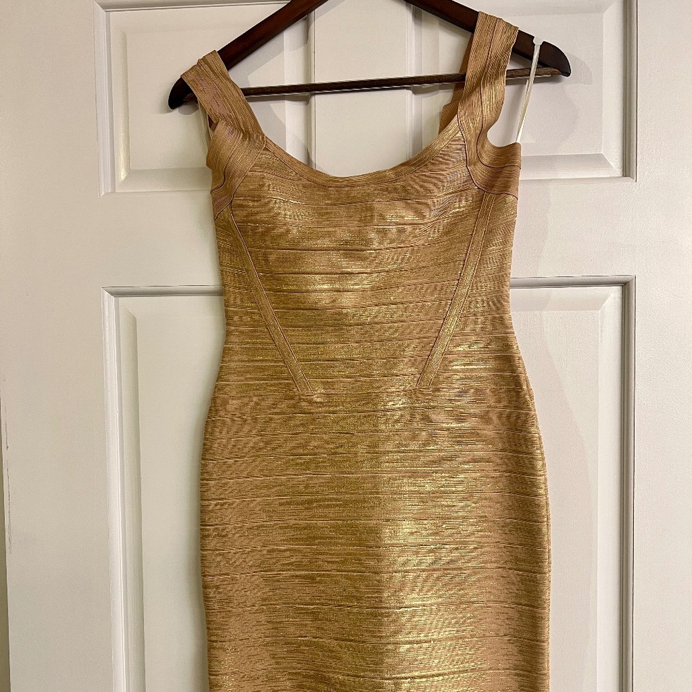 Like New Gold Mini Dress